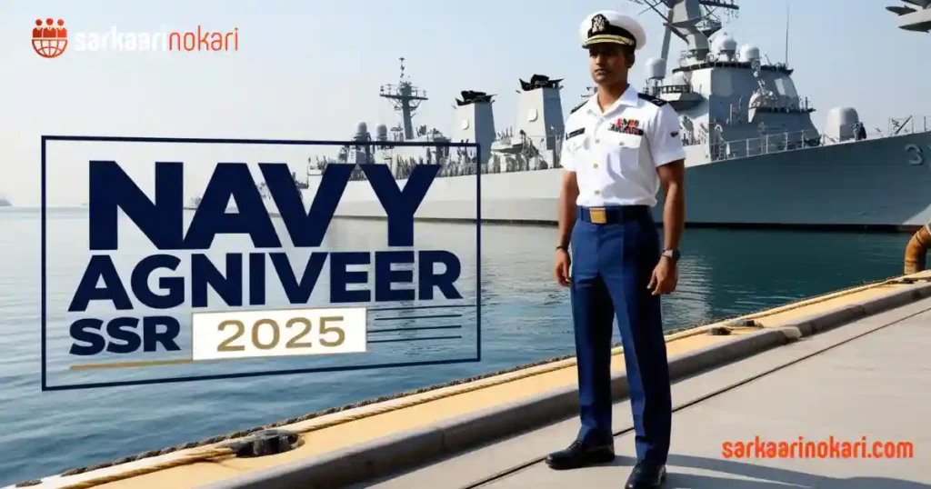 Navy Agniveer SSR Recruitment 2025 Featured image on sarkaariNokari.com