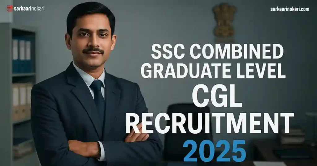 SSC Combined Graduate Level CGL Recruitment 2025 Featured image on SarkaariNokari com