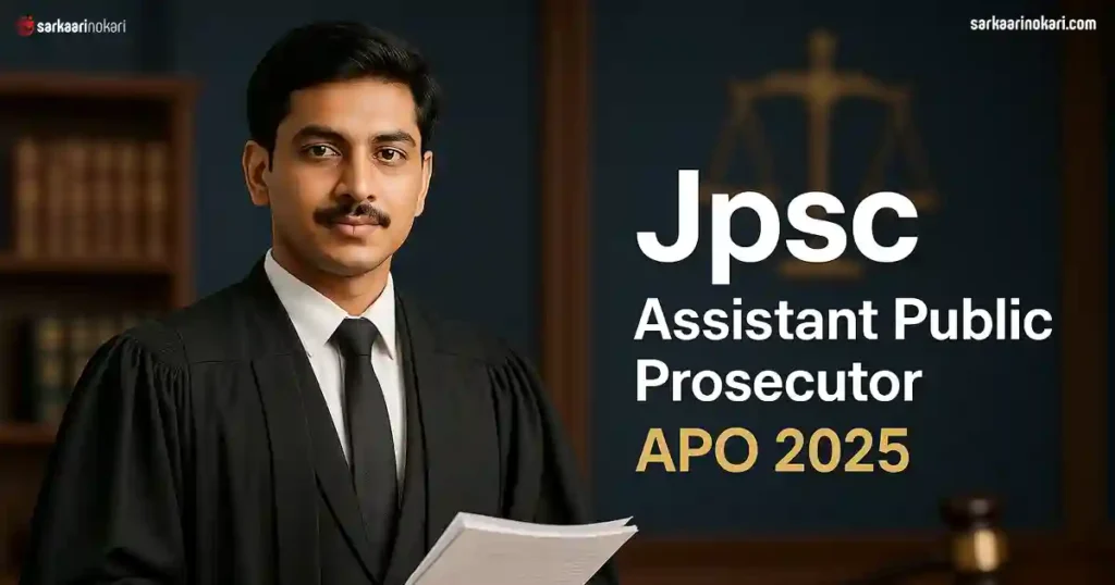 Jpsc Assistant Public Prosecutor APO Vacancy 2025 Featured image on SarkaariNokari com