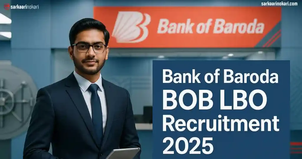 Bank of Baroda BOB LBO Recruitment 2025 Featured image on SarkaariNokari com