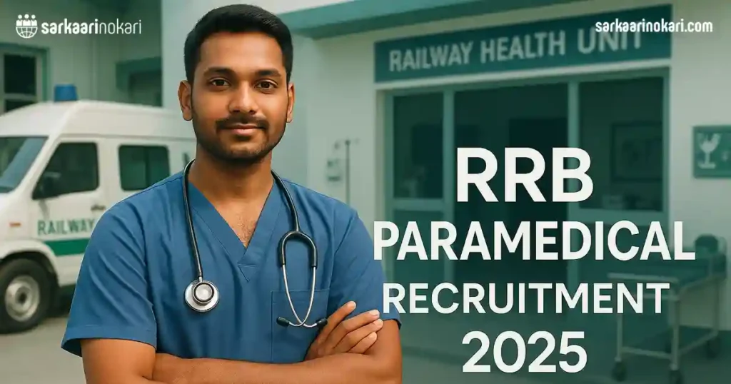 RRB Paramedical Recruitment 2025 Featured image on SarkaariNokari com