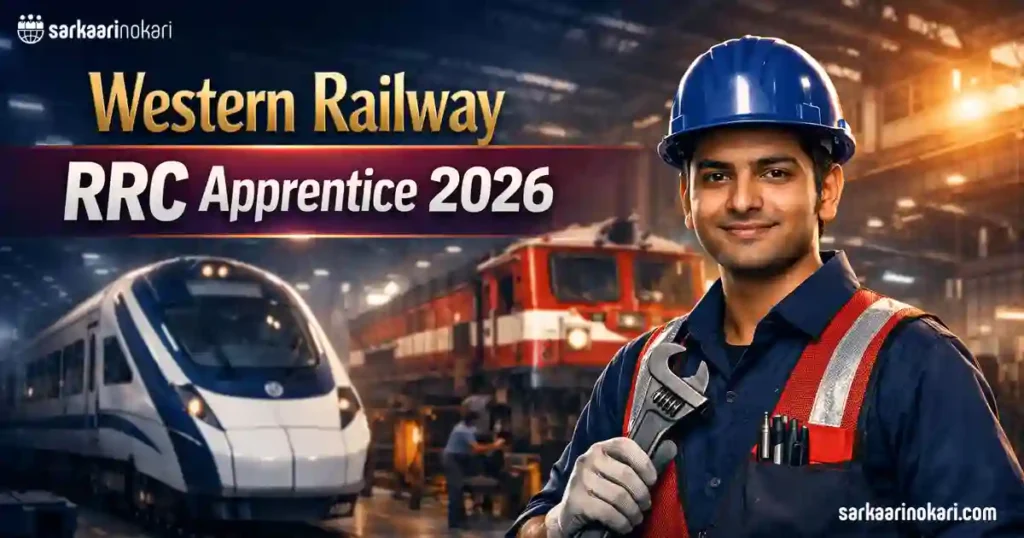 Western Railway RRC Apprentice 2026 Featured image on SarkaariNokari com