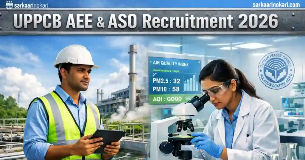 UPPCB AEE and ASO Recruitment 2026 Featured image on SarkaariNokari com