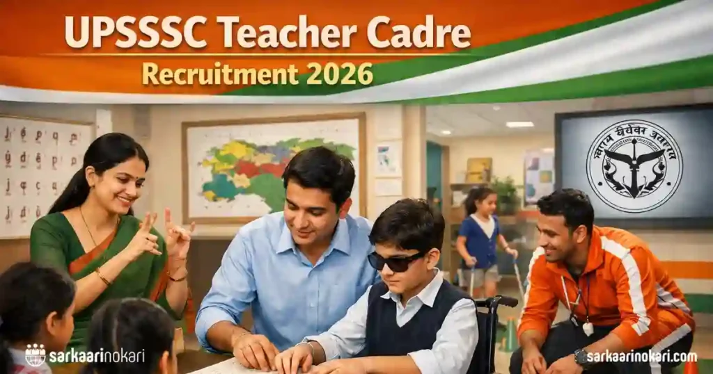 UPSSSC Teacher Cadre Recruitment 2026 Featured image on SarkaariNokari com