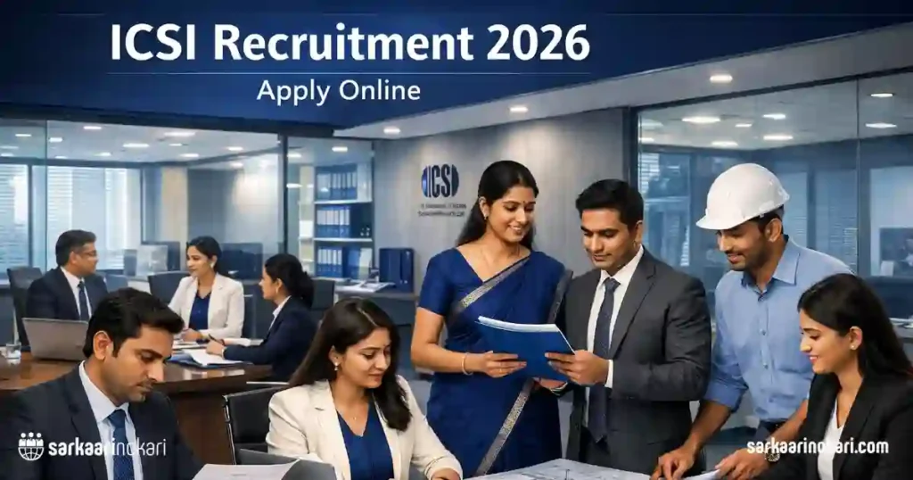 ICSI Recruitment 2026 Featured image on SarkaariNokari com