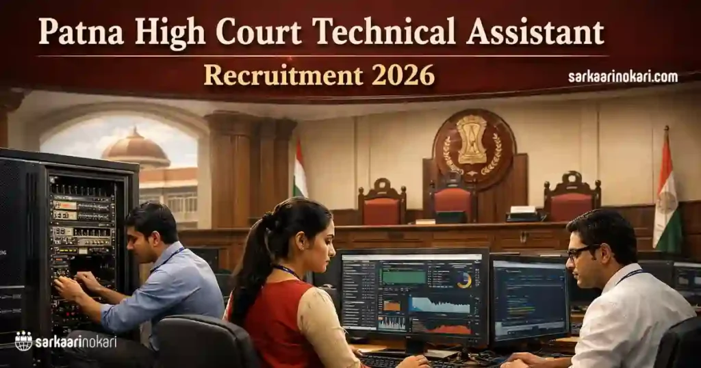 Patna High Court Technical Assistant Recruitment 2026 Featured image on SarkaariNokari com