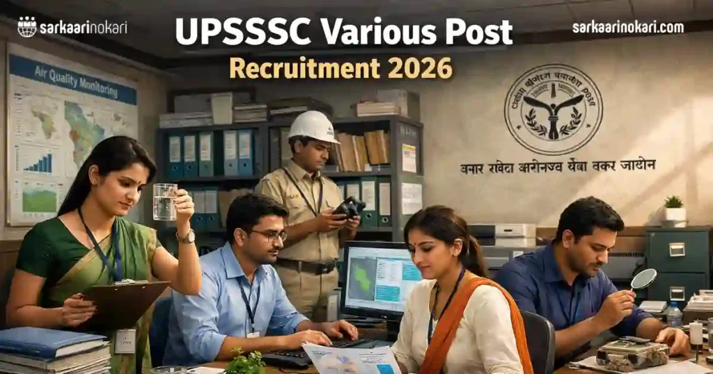 UPSSSC Various Post Recruitment 2026 Featured image on SarkaariNokari com