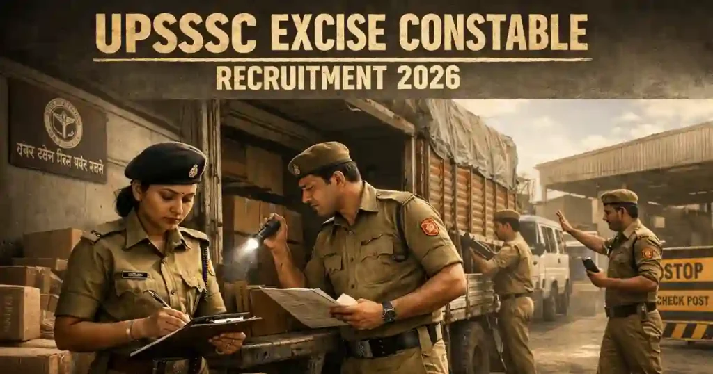 UPSSSC Excise Constable Recruitment 2026 Featured image on SarkaariNokari com