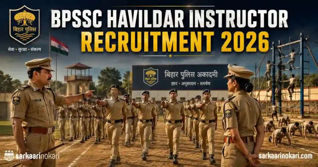BPSSC Havildar Instructor Recruitment 2026 Featured image on SarkaariNokari com