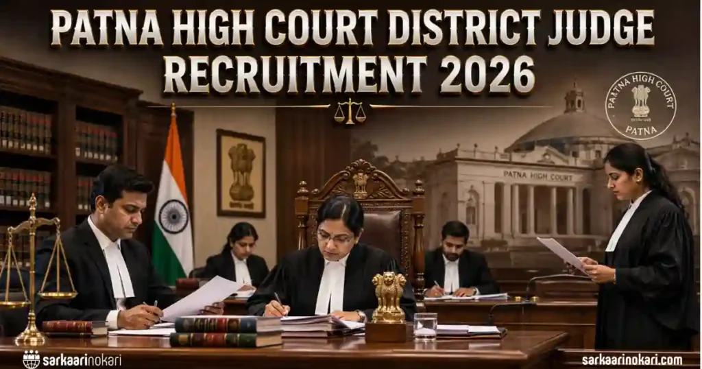 Patna High Court District Judge Recruitment 2026 Featured image on SarkaariNokari com