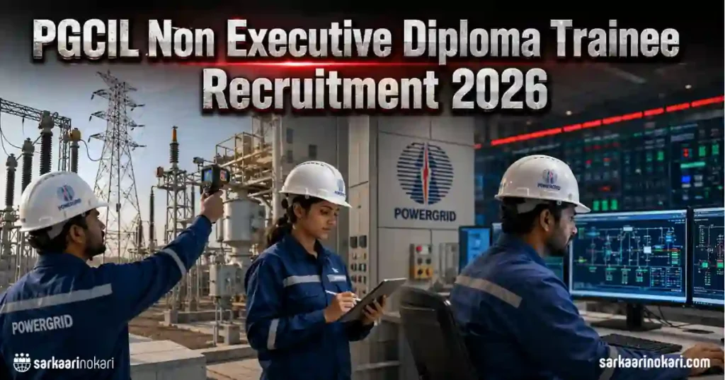 PGCIL Non Executive Diploma Trainee Recruitment 2026 Featured image on SarkaariNokari com